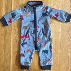 6M Carter’s Fleece One Piece Jumpsuit Romper